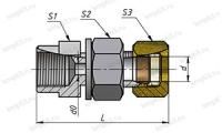 Соединение переборочное ввертное СПВ 14хG1/2 У3 ст.20