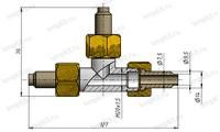 Соединение тройниковое НСТ14-М20х1,5 У3 ст.20
