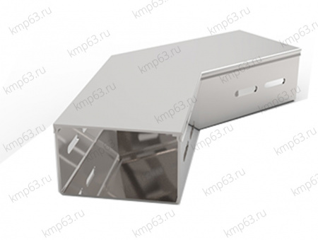 Короб угловой горизонтальный 45º СУ 100х100 УТ1,5