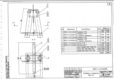 Траверса анкерная ТАЦ-10