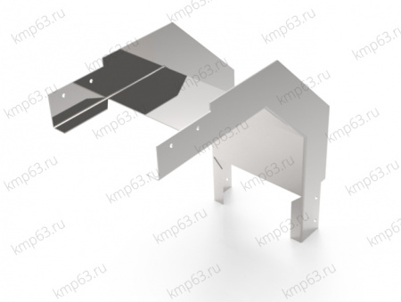 Лоток угловой вертикальный вниз 90º НЛП 400х65 УТ1,5
